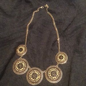 Gold and black necklace!